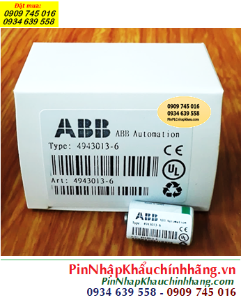 ABB 4943013-6; Pin nuôi nguồn ABB Robots ABB 4943013-6 lithium 3.6v 1200mAh /Xuất xứ PHÁP